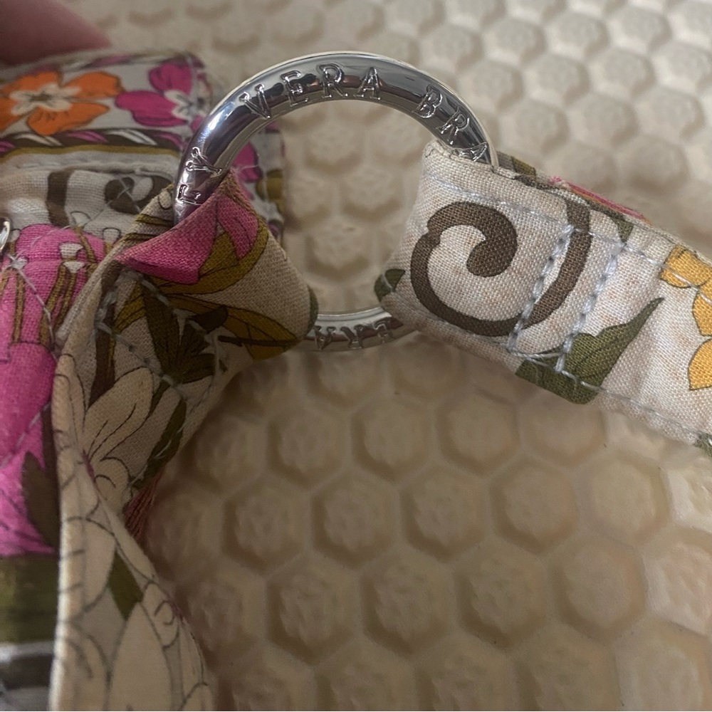 Vera Bradley Pink and Orange Crossbody Bag with Butterfly Print - Picture 4 of 9